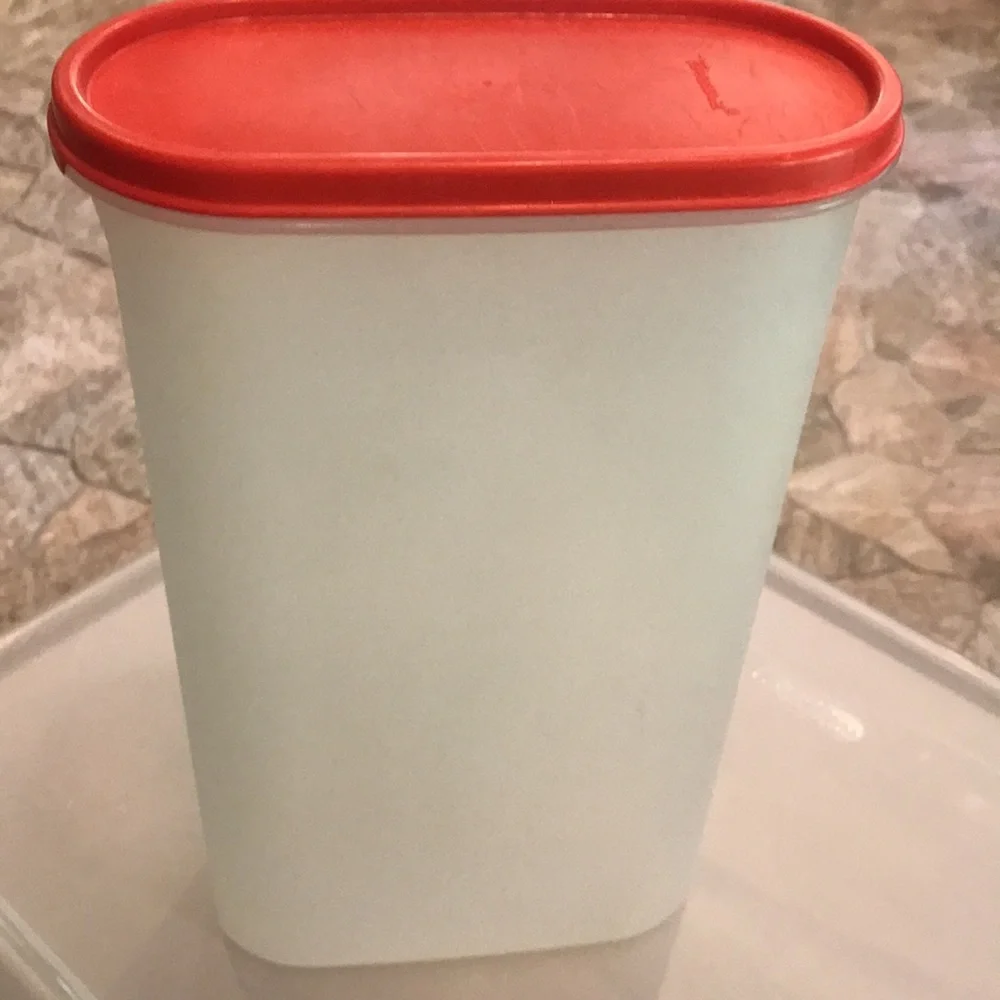 Tupperware Vintage Tupperware Red Modular Mate 5